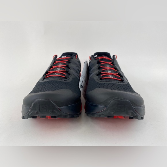 Salomon Sense Ride 4 Black Red Men's Trail Running Shoes Sneakers Goji Berry - Picture 7 of 11